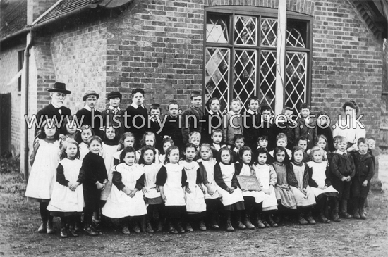 School Class Photo, Lower, Stisted, Essex. c.1910